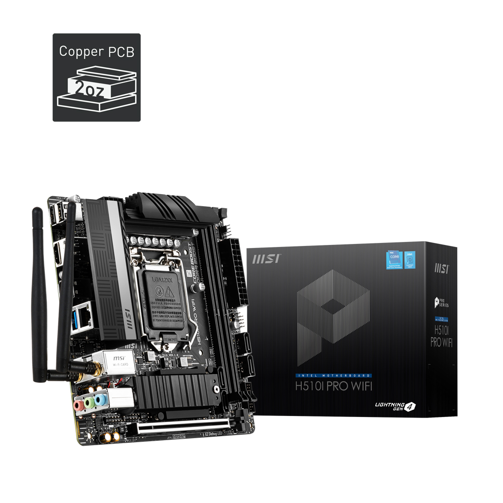 Mini-ITXマザーボード「MPG B550I GAMING EDGE MAX WIFI」「H510I PRO